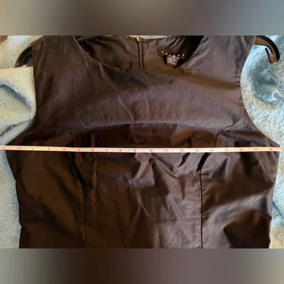 Cute Tribal Black Midi Dress with Beige and Gray Circle Print - Picture 5 of 5